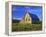 Old Barn and Spring Wheat Field-Terry Eggers-Framed Premier Image Canvas