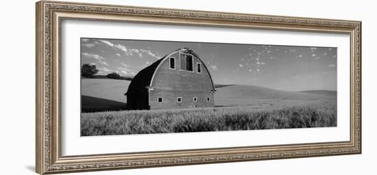 Old Barn in a Wheat Field, Palouse, Whitman County, Washington State, USA-null-Framed Photographic Print