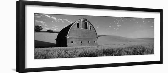 Old Barn in a Wheat Field, Palouse, Whitman County, Washington State, USA-null-Framed Photographic Print