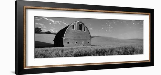 Old Barn in a Wheat Field, Palouse, Whitman County, Washington State, USA-null-Framed Photographic Print