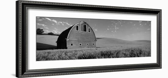 Old Barn in a Wheat Field, Palouse, Whitman County, Washington State, USA-null-Framed Photographic Print