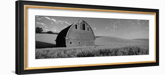 Old Barn in a Wheat Field, Palouse, Whitman County, Washington State, USA-null-Framed Photographic Print