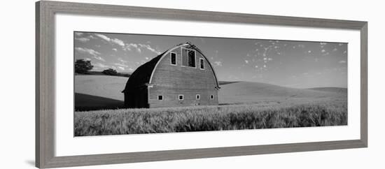 Old Barn in a Wheat Field, Palouse, Whitman County, Washington State, USA-null-Framed Photographic Print