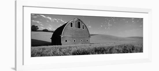 Old Barn in a Wheat Field, Palouse, Whitman County, Washington State, USA--Framed Photographic Print