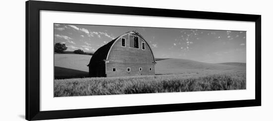 Old Barn in a Wheat Field, Palouse, Whitman County, Washington State, USA--Framed Photographic Print