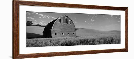 Old Barn in a Wheat Field, Palouse, Whitman County, Washington State, USA-null-Framed Photographic Print