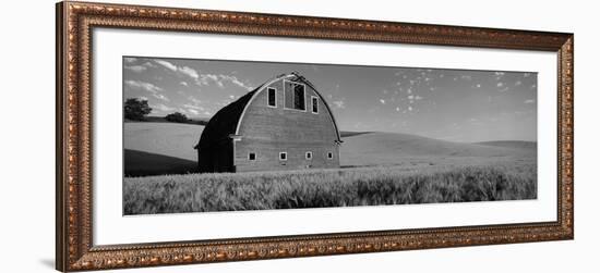 Old Barn in a Wheat Field, Palouse, Whitman County, Washington State, USA-null-Framed Photographic Print