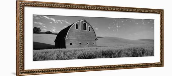 Old Barn in a Wheat Field, Palouse, Whitman County, Washington State, USA--Framed Photographic Print