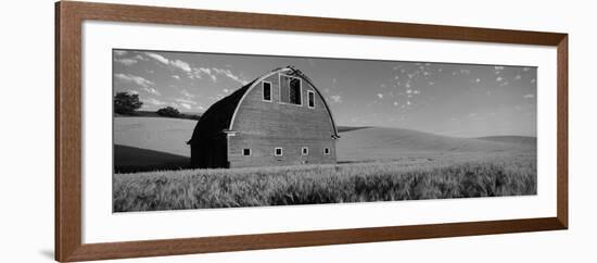 Old Barn in a Wheat Field, Palouse, Whitman County, Washington State, USA-null-Framed Photographic Print