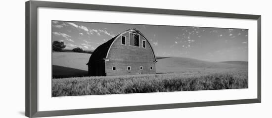 Old Barn in a Wheat Field, Palouse, Whitman County, Washington State, USA-null-Framed Photographic Print