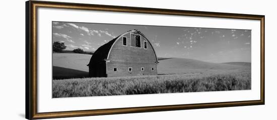 Old Barn in a Wheat Field, Palouse, Whitman County, Washington State, USA--Framed Photographic Print