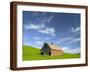 Old Barn in Wheat Field in Eastern Washington-Darrell Gulin-Framed Photographic Print