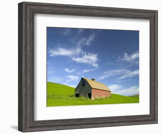 Old Barn in Wheat Field in Eastern Washington-Darrell Gulin-Framed Photographic Print