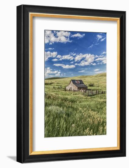 Old Barn, Montana, Usa-Peter Adams-Framed Photographic Print