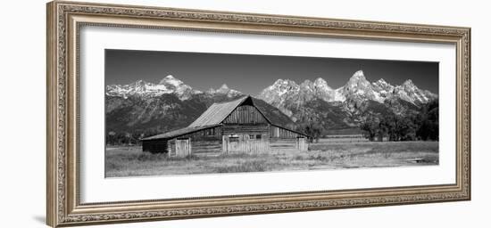 Old Barn on a Landscape, Grand Teton National Park, Wyoming, USA-null-Framed Photographic Print