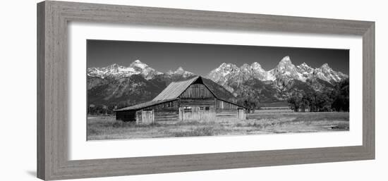 Old Barn on a Landscape, Grand Teton National Park, Wyoming, USA-null-Framed Photographic Print