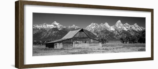 Old Barn on a Landscape, Grand Teton National Park, Wyoming, USA-null-Framed Photographic Print