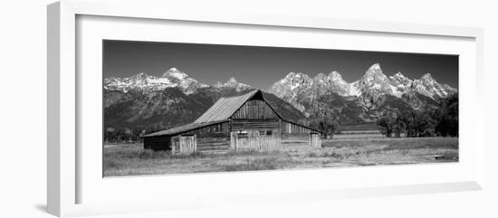 Old Barn on a Landscape, Grand Teton National Park, Wyoming, USA-null-Framed Photographic Print