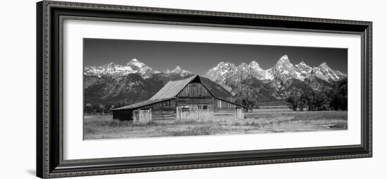 Old Barn on a Landscape, Grand Teton National Park, Wyoming, USA-null-Framed Photographic Print