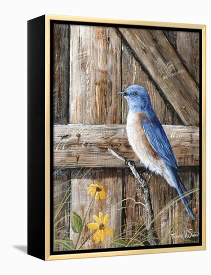 Old Barn Watcher-Trevor V. Swanson-Framed Premier Image Canvas