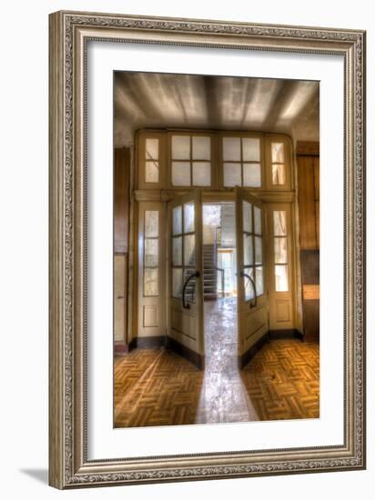 Old Barracks Near Berlin with Open Doors-null-Framed Photographic Print