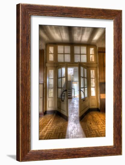 Old Barracks Near Berlin with Open Doors-null-Framed Photographic Print