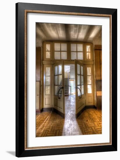 Old Barracks Near Berlin with Open Doors-null-Framed Photographic Print