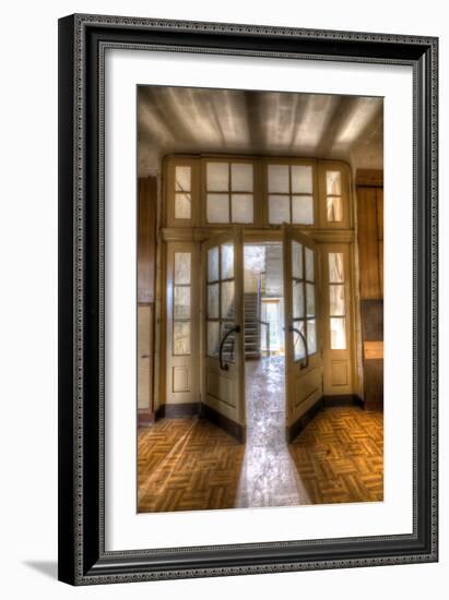 Old Barracks Near Berlin with Open Doors-null-Framed Photographic Print