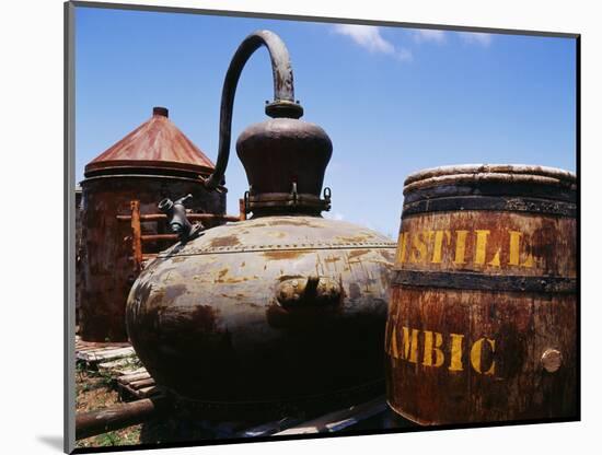 Old Barrel and Storage Tank, Saint Martin, Caribbean-Greg Johnston-Mounted Photographic Print