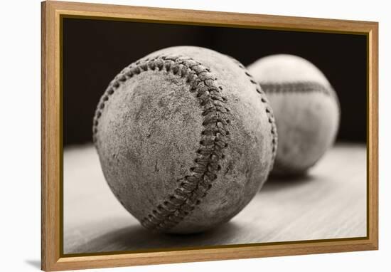 Old Baseballs-Edward M. Fielding-Framed Premier Image Canvas