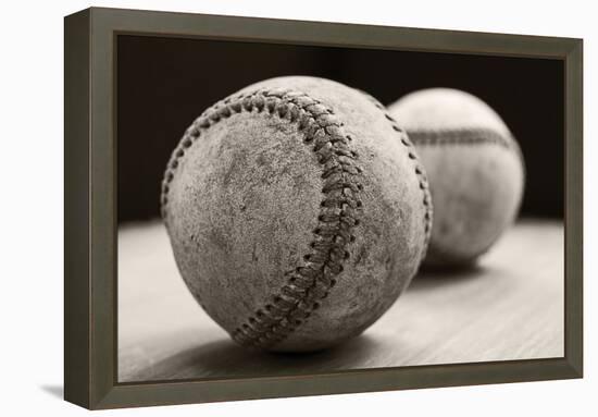 Old Baseballs-Edward M. Fielding-Framed Premier Image Canvas