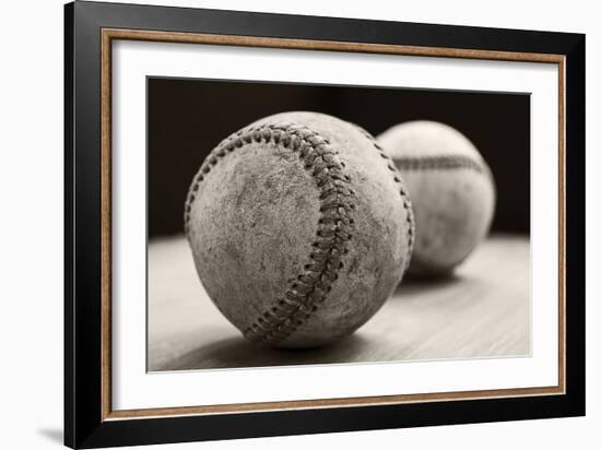 Old Baseballs-Edward M. Fielding-Framed Photographic Print