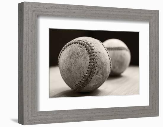 Old Baseballs-Edward M. Fielding-Framed Photographic Print