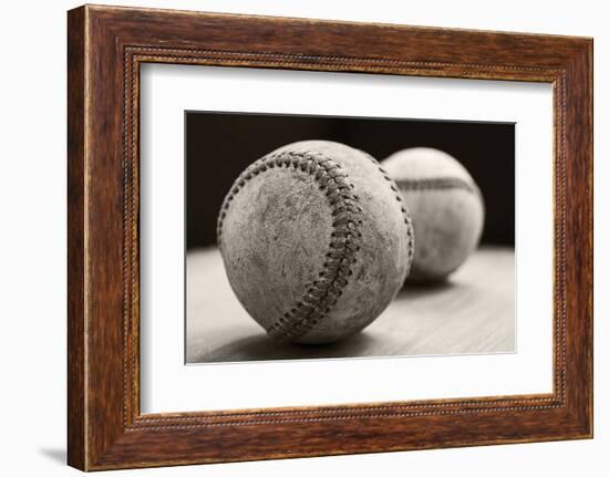 Old Baseballs-Edward M. Fielding-Framed Photographic Print