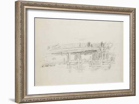 Old Battersea Bridge, 1879, Published 1887-James Abbott McNeill Whistler-Framed Giclee Print