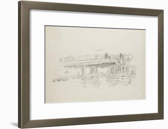 Old Battersea Bridge, 1879, Published 1887-James Abbott McNeill Whistler-Framed Giclee Print