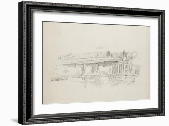 Old Battersea Bridge, 1879, Published 1887-James Abbott McNeill Whistler-Framed Giclee Print