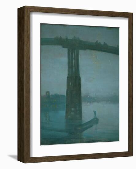 Old Battersea Bridge, Nocturne: Blue and Gold (1872-1877)-James Abbott McNeill Whistler-Framed Giclee Print