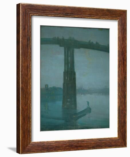 Old Battersea Bridge, Nocturne: Blue and Gold (1872-1877)-James Abbott McNeill Whistler-Framed Giclee Print