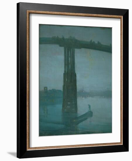 Old Battersea Bridge, Nocturne: Blue and Gold (1872-1877)-James Abbott McNeill Whistler-Framed Giclee Print