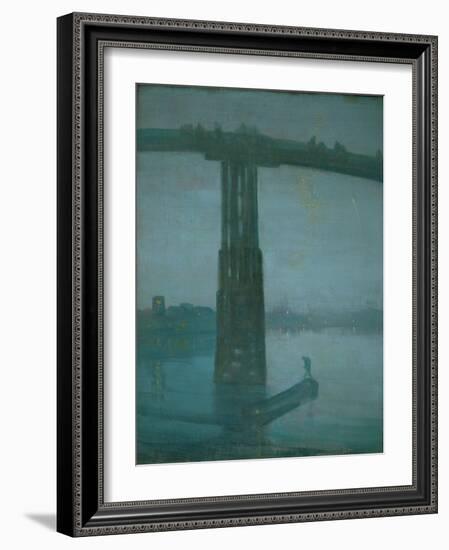 Old Battersea Bridge, Nocturne: Blue and Gold (1872-1877)-James Abbott McNeill Whistler-Framed Giclee Print