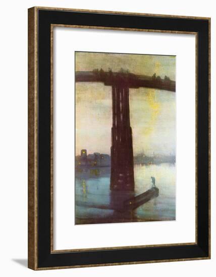 Old Battersea Bridge-James Abbott McNeill Whistler-Framed Art Print