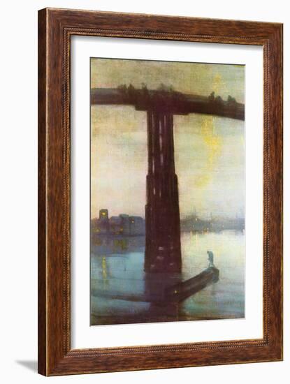 Old Battersea Bridge-James Abbott McNeill Whistler-Framed Art Print