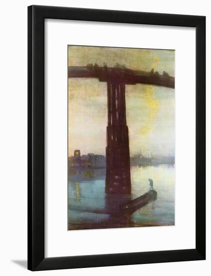 Old Battersea Bridge-James Abbott McNeill Whistler-Framed Art Print