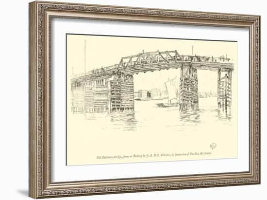 Old Battersea Bridge-James Abbott McNeill Whistler-Framed Giclee Print