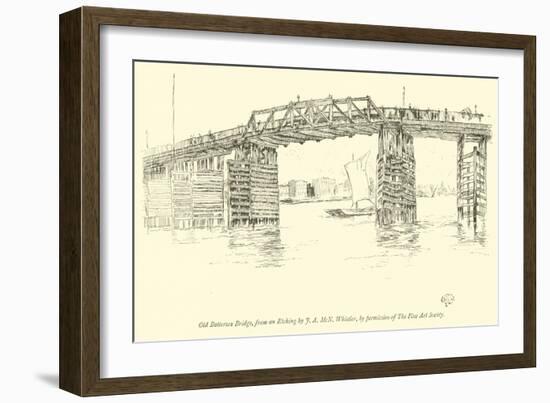 Old Battersea Bridge-James Abbott McNeill Whistler-Framed Giclee Print