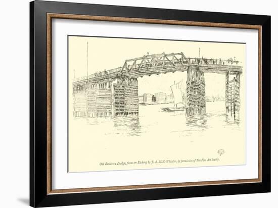 Old Battersea Bridge-James Abbott McNeill Whistler-Framed Giclee Print