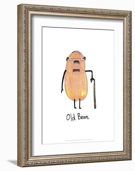 Old Bean - Tom Cronin Doodles Cartoon Print-Tom Cronin-Framed Giclee Print