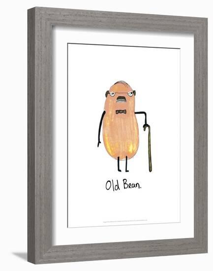 Old Bean - Tom Cronin Doodles Cartoon Print-Tom Cronin-Framed Giclee Print