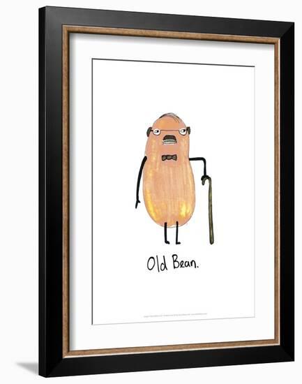 Old Bean - Tom Cronin Doodles Cartoon Print-Tom Cronin-Framed Giclee Print